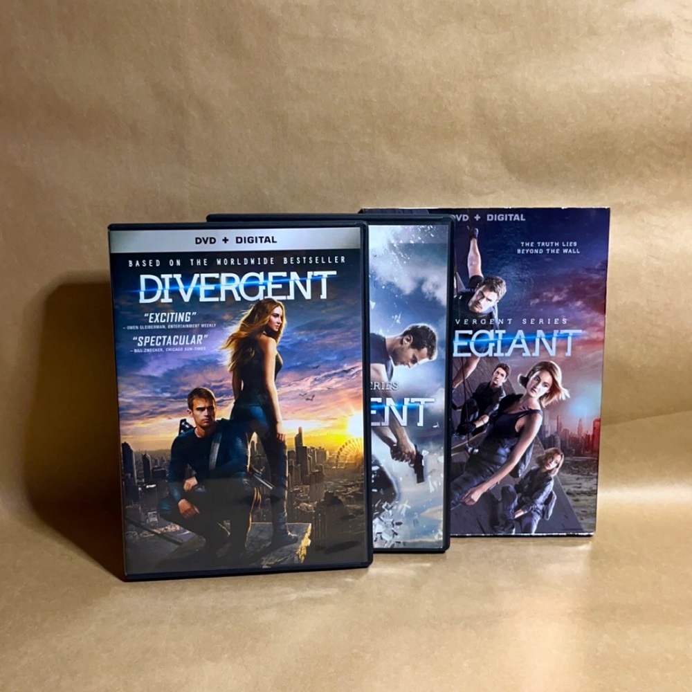 All of the Divergent movies on DVD